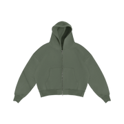 CLOUD OLIVE ZIP-UP