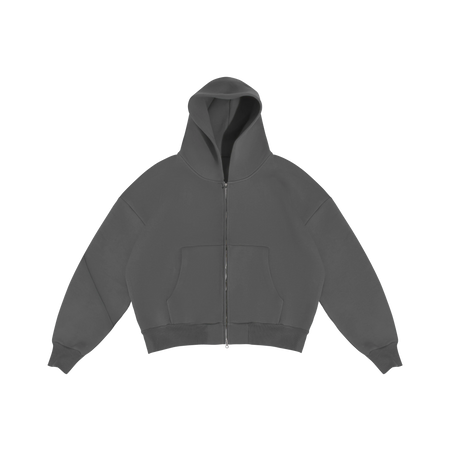 CLOUD GRAY ZIP-UP