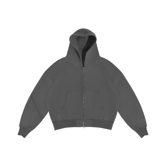 CLOUD GRAY ZIP-UP