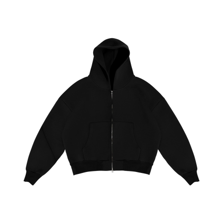 CLOUD JET BLACK ZIP-UP